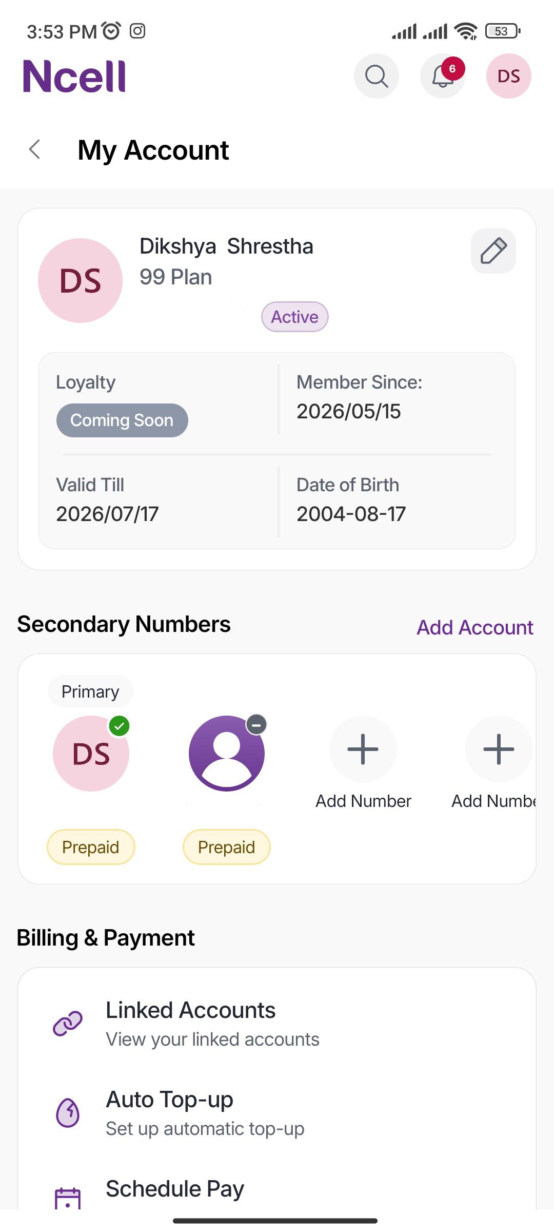 My Account
